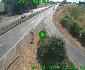 <h2>Webcam N147 au nord de Poitiers et à la jonction avec la A10</h2>
