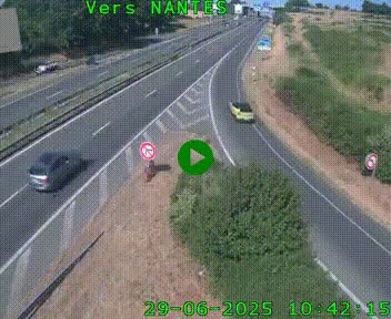 <h2>Webcam N147 au nord de Poitiers et à la jonction avec la A10</h2>