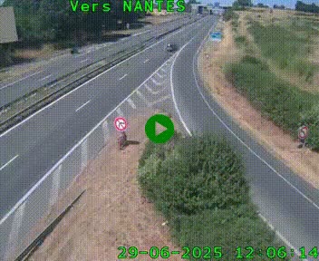 <h2>Webcam N147 au nord de Poitiers et à la jonction avec la A10</h2>