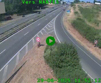 <h2>Webcam N147 au nord de Poitiers et à la jonction avec la A10</h2>