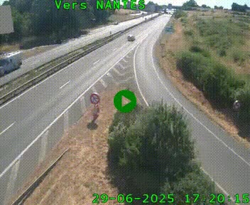 <h2>Webcam N147 au nord de Poitiers et à la jonction avec la A10</h2>