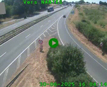 <h2>Webcam N147 au nord de Poitiers et à la jonction avec la A10</h2>