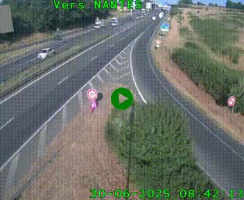 <h2>Webcam N147 au nord de Poitiers et à la jonction avec la A10</h2>