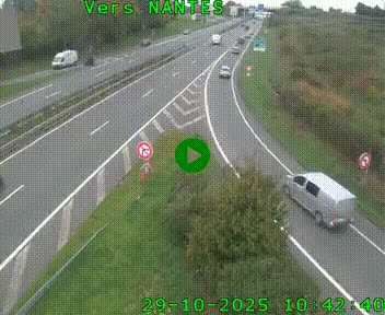 <h2>Webcam N147 au nord de Poitiers et à la jonction avec la A10</h2>