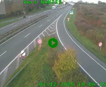 <h2>Webcam N147 au nord de Poitiers et à la jonction avec la A10</h2>