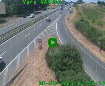 <h2>Webcam N147 au nord de Poitiers et à la jonction avec la A10</h2>