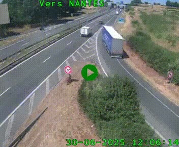 <h2>Webcam N147 au nord de Poitiers et à la jonction avec la A10</h2>