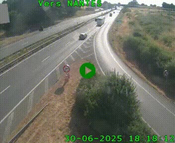 <h2>Webcam N147 au nord de Poitiers et à la jonction avec la A10</h2>