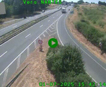 <h2>Webcam N147 au nord de Poitiers et à la jonction avec la A10</h2>