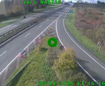 <h2>Webcam N147 au nord de Poitiers et à la jonction avec la A10</h2>