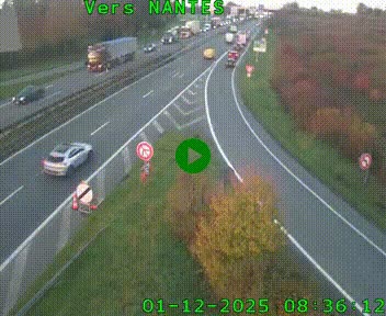 <h2>Webcam N147 au nord de Poitiers et à la jonction avec la A10</h2>