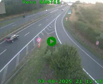 <h2>Webcam N147 au nord de Poitiers et à la jonction avec la A10</h2>