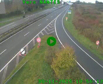 <h2>Webcam N147 au nord de Poitiers et à la jonction avec la A10</h2>