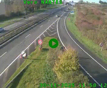<h2>Webcam N147 au nord de Poitiers et à la jonction avec la A10</h2>