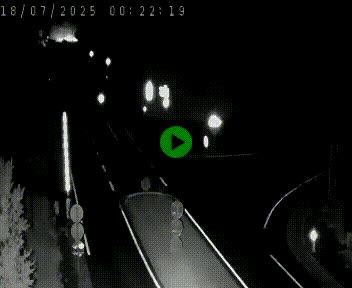 Webcam routière sur la N122 au niveau du Tunnel du Lioran. Vue de l'entrée côté Aurillac.