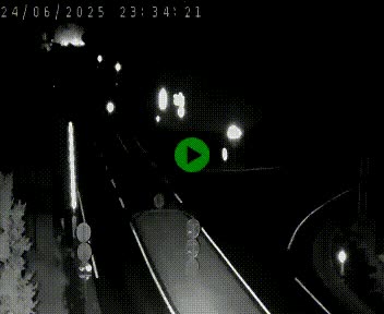 Webcam routière sur la N122 au niveau du Tunnel du Lioran. Vue de l'entrée côté Aurillac.