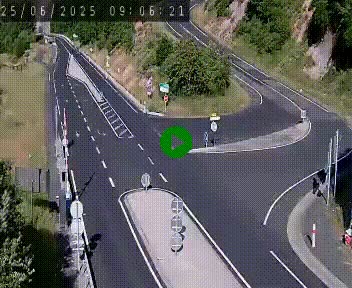 Webcam routière sur la N122 au niveau du Tunnel du Lioran. Vue de l'entrée côté Aurillac.