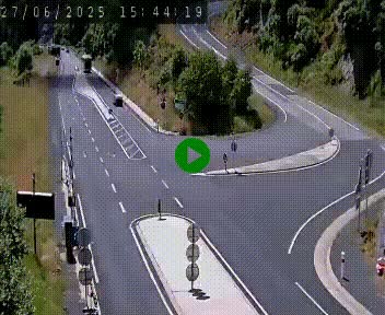 Webcam routière sur la N122 au niveau du Tunnel du Lioran. Vue de l'entrée côté Aurillac.