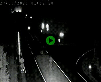 Webcam routière sur la N122 au niveau du Tunnel du Lioran. Vue de l'entrée côté Aurillac.