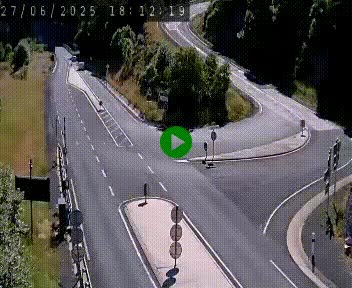 Webcam routière sur la N122 au niveau du Tunnel du Lioran. Vue de l'entrée côté Aurillac.
