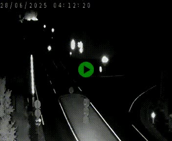 Webcam routière sur la N122 au niveau du Tunnel du Lioran. Vue de l'entrée côté Aurillac.