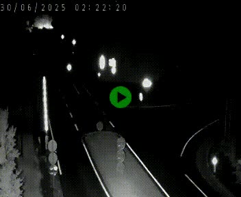 Webcam routière sur la N122 au niveau du Tunnel du Lioran. Vue de l'entrée côté Aurillac.