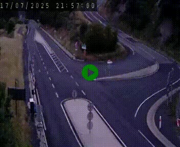 Webcam routière sur la N122 au niveau du Tunnel du Lioran. Vue de l'entrée côté Aurillac.