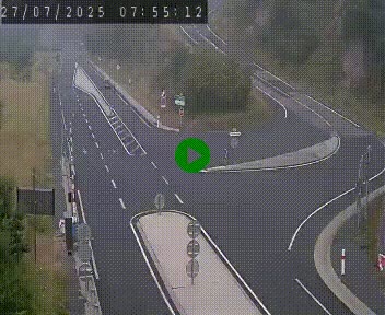 Webcam routière sur la N122 au niveau du Tunnel du Lioran. Vue de l'entrée côté Aurillac.