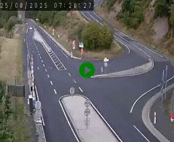 Webcam routière sur la N122 au niveau du Tunnel du Lioran. Vue de l'entrée côté Aurillac.