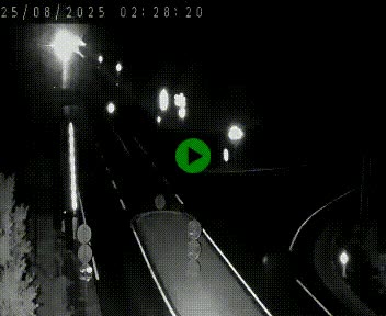 Webcam routière sur la N122 au niveau du Tunnel du Lioran. Vue de l'entrée côté Aurillac.