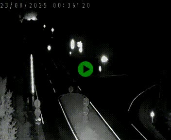 Webcam routière sur la N122 au niveau du Tunnel du Lioran. Vue de l'entrée côté Aurillac.