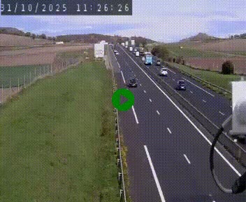 <h2>Caméra autoroute A75 à hauteur de Le Crest, en direction de Montpellier</h2>