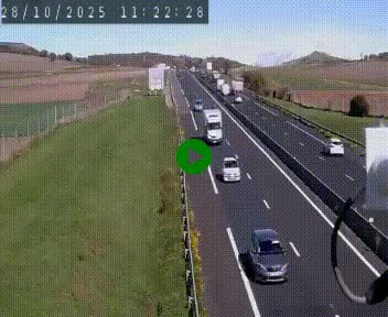 <h2>Caméra autoroute A75 à hauteur de Le Crest, en direction de Montpellier</h2>