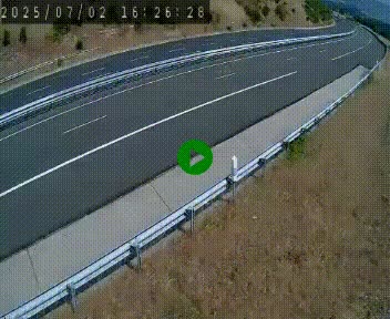 <h2>Caméra autoroutière France - A75, Engayresque, entre Millau et Séverac-le-Chateau, en direction de Montpellier</h2>