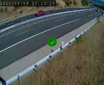 Caméra autoroute A75 à hauteur de la sortie 42 (Rodez, Laissac, Aire de l'Auvergne) située sur la commune d'Auberoques, près de Sévérac-le-Château