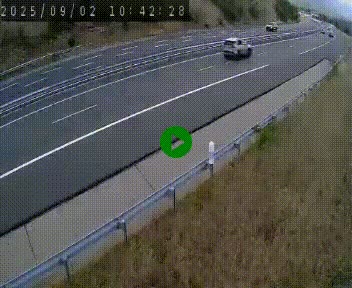 <h2>Caméra autoroutière France - A75, Engayresque, entre Millau et Séverac-le-Chateau, en direction de Montpellier</h2>