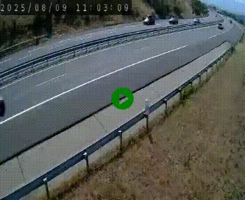 <h2>Caméra autoroutière France - A75, Engayresque, entre Millau et Séverac-le-Chateau, en direction de Montpellier</h2>