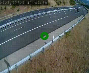 <h2>Caméra autoroutière France - A75, Engayresque, entre Millau et Séverac-le-Chateau, en direction de Montpellier</h2>