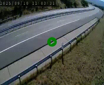 <h2>Caméra autoroute A75 à hauteur de la sortie 42 (Rodez, Laissac, Aire de l'Auvergne) située sur la commune d'Auberoques, près de Sévérac-le-Château</h2>