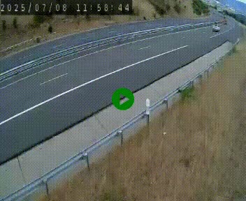 Caméra autoroutière France - A75, Engayresque, entre Millau et Séverac-le-Chateau, en direction de Montpellier