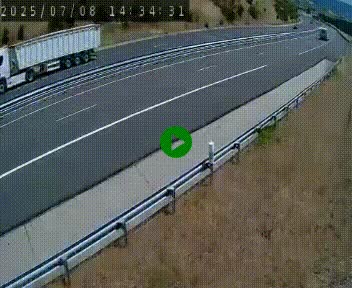 <h2>Caméra autoroutière France - A75, Engayresque, entre Millau et Séverac-le-Chateau, en direction de Montpellier</h2>