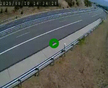 <h2>Caméra autoroutière France - A75, Engayresque, entre Millau et Séverac-le-Chateau, en direction de Montpellier</h2>