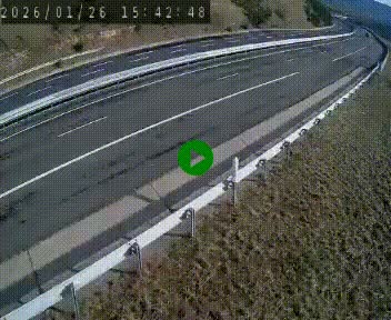 <h2>Caméra autoroute A75 à hauteur de la sortie 42 (Rodez, Laissac, Aire de l'Auvergne) située sur la commune d'Auberoques, près de Sévérac-le-Château</h2>