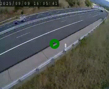 <h2>Caméra autoroutière France - A75, Engayresque, entre Millau et Séverac-le-Chateau, en direction de Montpellier</h2>