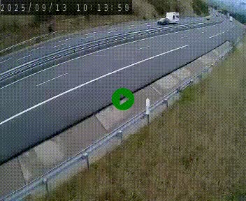 <h2>Caméra autoroutière France - A75, Engayresque, entre Millau et Séverac-le-Chateau, en direction de Montpellier</h2>