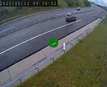 <h2>Caméra autoroutière France - A75, Engayresque, entre Millau et Séverac-le-Chateau, en direction de Montpellier</h2>