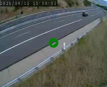 <h2>Caméra autoroutière France - A75, Engayresque, entre Millau et Séverac-le-Chateau, en direction de Montpellier</h2>