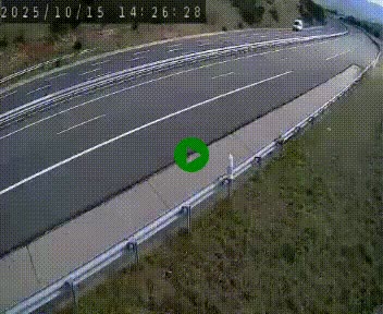<h2>Caméra autoroutière France - A75, Engayresque, entre Millau et Séverac-le-Chateau, en direction de Montpellier</h2>