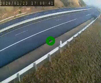 <h2>Caméra autoroute A75 à hauteur de la sortie 42 (Rodez, Laissac, Aire de l'Auvergne) située sur la commune d'Auberoques, près de Sévérac-le-Château</h2>