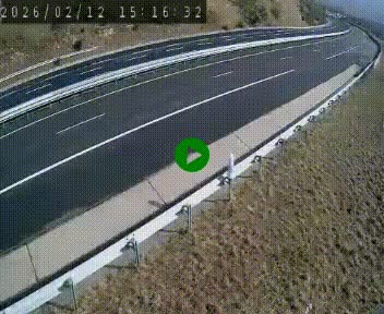 <h2>Caméra autoroute A75 à hauteur de la sortie 42 (Rodez, Laissac, Aire de l'Auvergne) située sur la commune d'Auberoques, près de Sévérac-le-Château</h2>